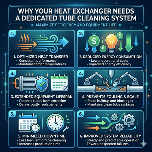 Why Your Heat Exchanger Needs a Dedicated Tube Cleaning System