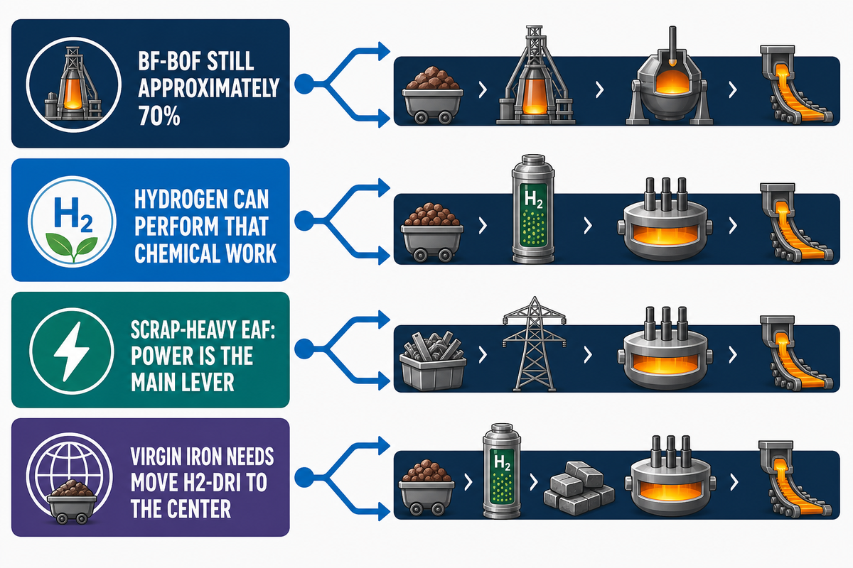 Why Hydrogen Belongs in Ironmaking Before the Furnace — BOSHIYA