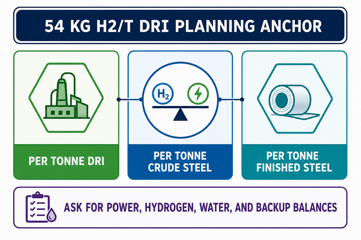 How Much Hydrogen and Renewable Power Does a Green Steel Plant Need? — BOSHIYA