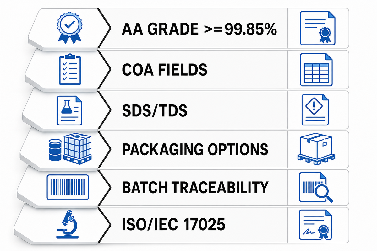 From Production Route to Purchase Specification — Boshiya