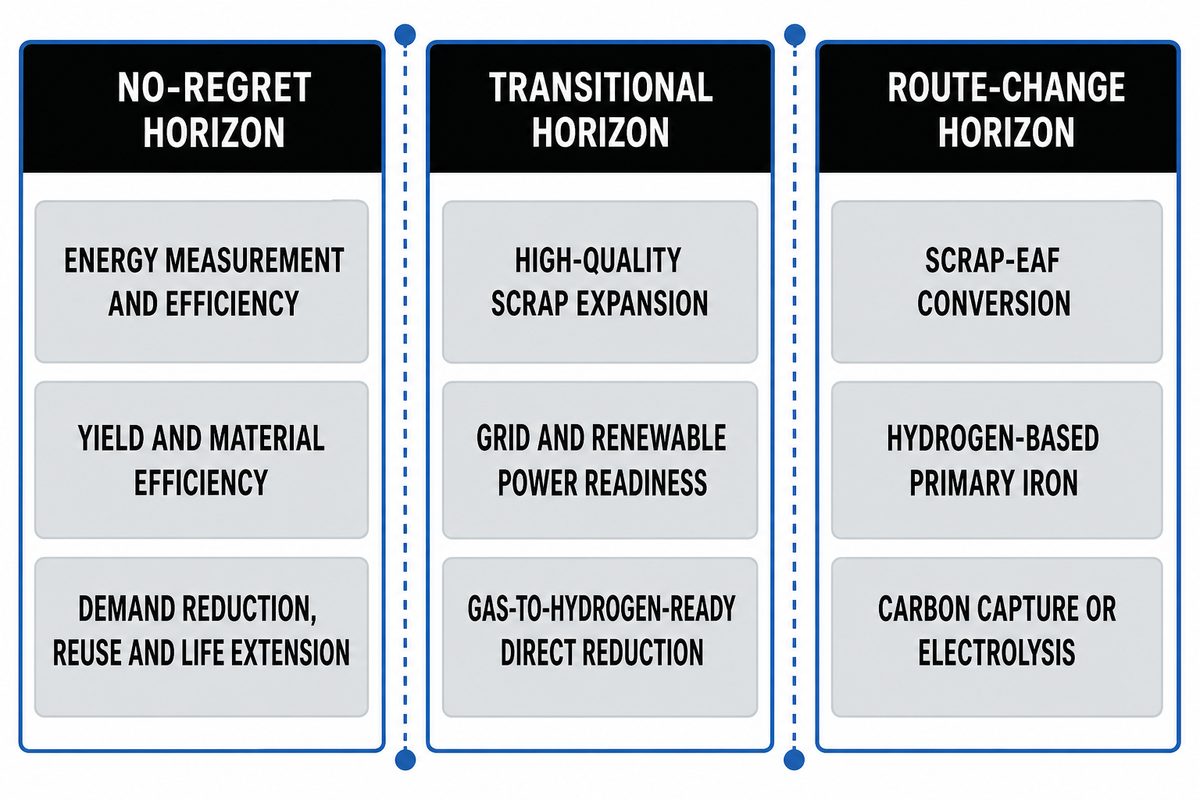 Split Options Into No-Regret, Transitional, and Route-Change Actions — BOSHIYA