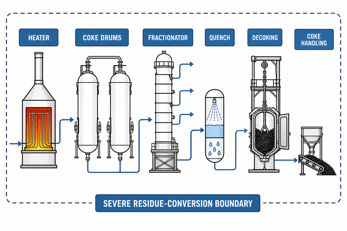Delayed Coking: Severe Thermal Cracking and Coke Handling — BOSHIYA