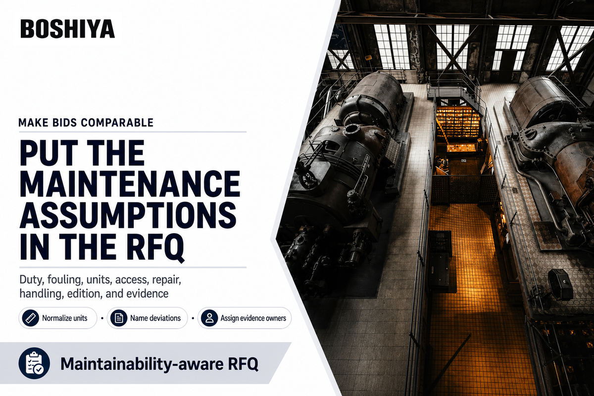 RFQ Fields That Prevent a Maintainability Surprise — BOSHIYA